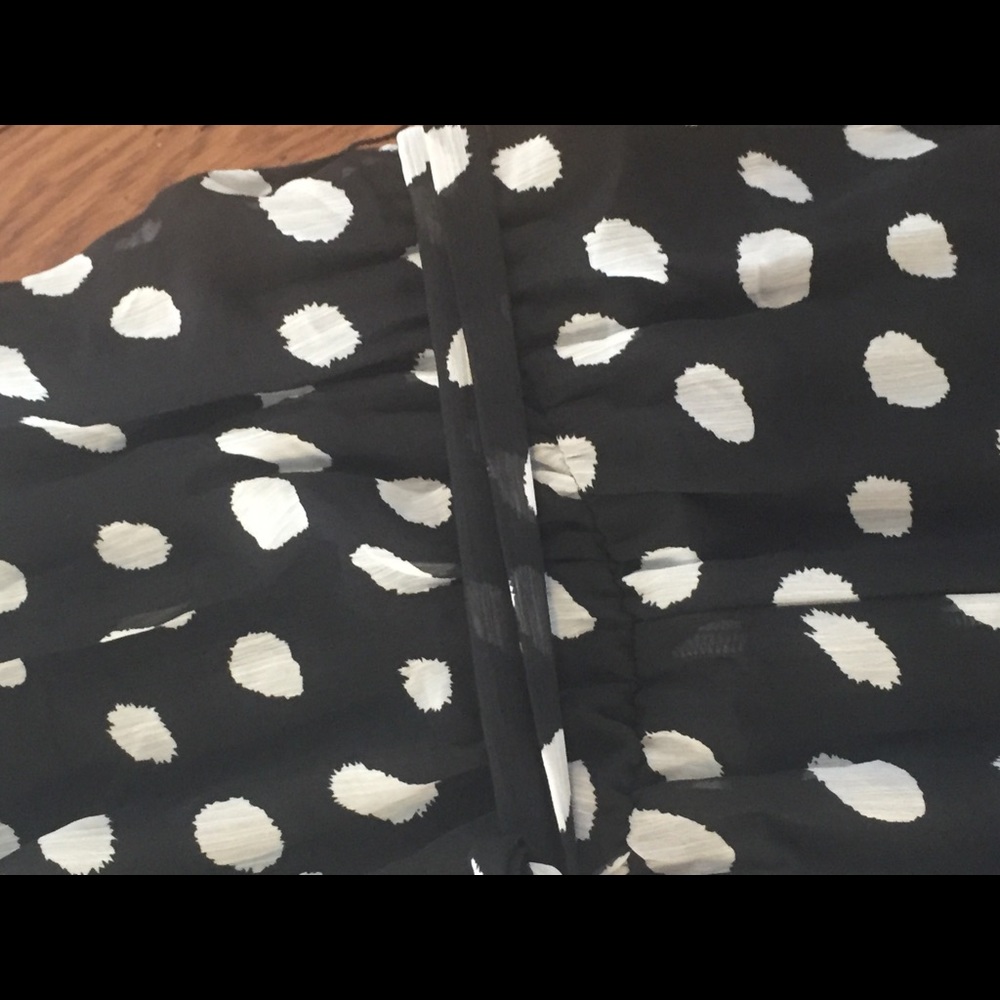 Black and white dotted dress MSK Size 12 - Picture 5 of 8